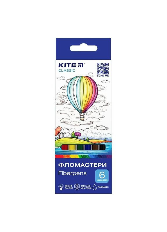 Фломастери K-446 6 кольорів (4063276207043)(SC) shop (4063276207043) Kite (339108274)