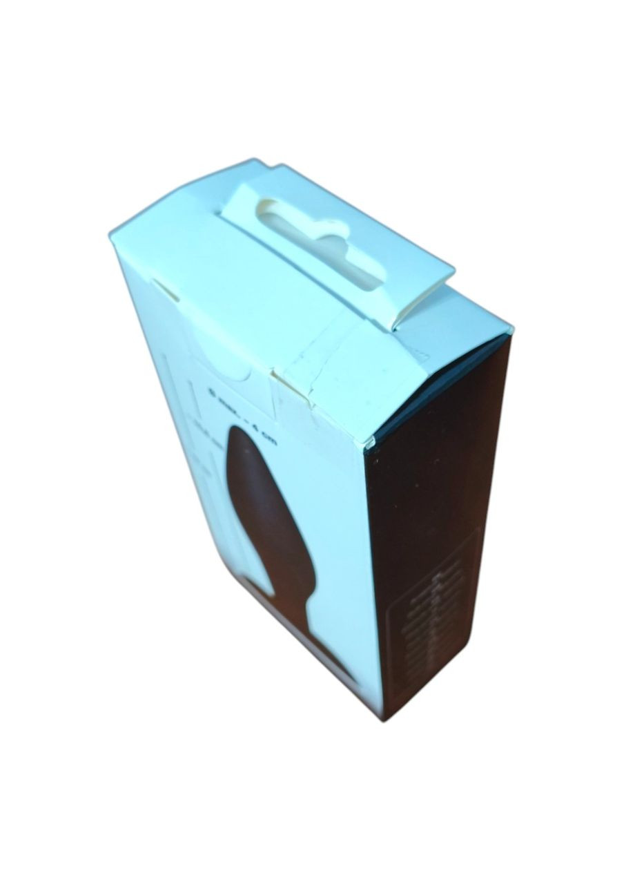 Анальна пробка силіконова чорна велика Black Velvets Large стимулятор для чоловіків та жінок Orion (356509016)