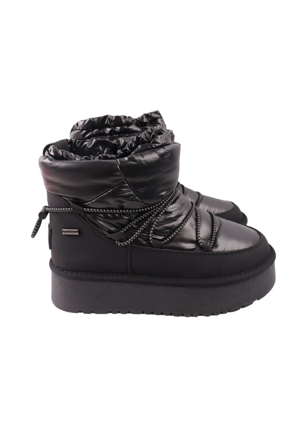 Угги женские черные балоновые на платформе Sorte Lady 159-25ZU (308862611)