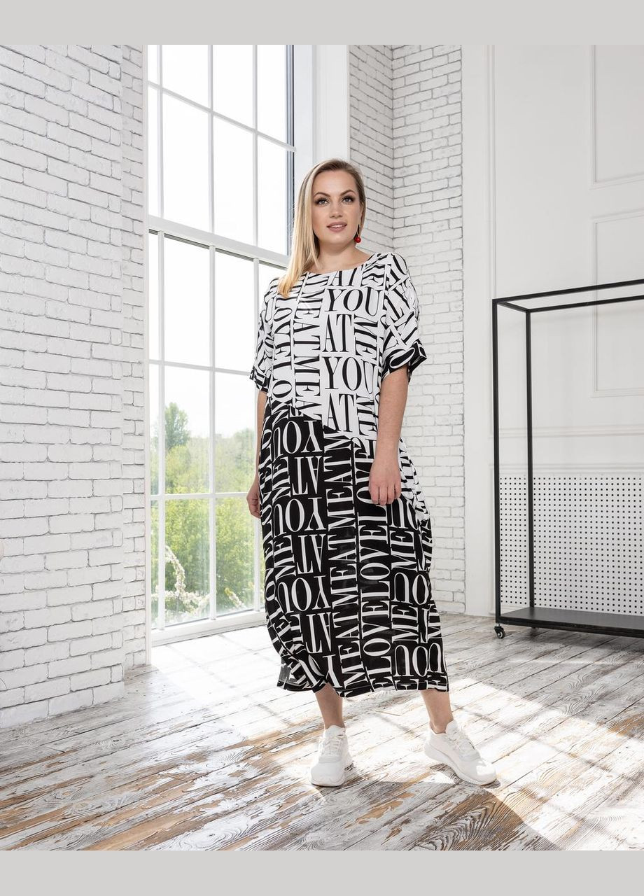 Комбінована повсякденний сукня богдана різних кольорів газета 0413 Vlavi