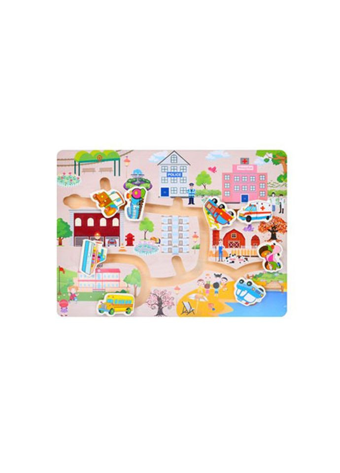 Дерев'яна іграшка Лабіринт MD 0817-1 розмір 30х22,5 см Bambi (371686697)