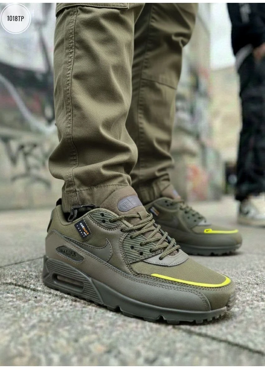 Зелені кросівки чоловічі nike air max 90 surplus khaki найк аір макс 90 зелені демісезон No Brand