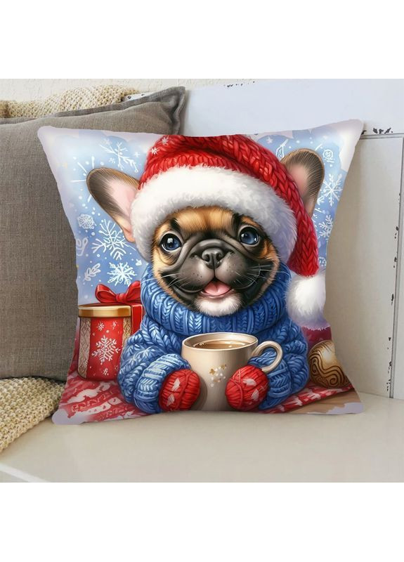 Подушка " Новорічний мопсик" Sleeptime (366870426)