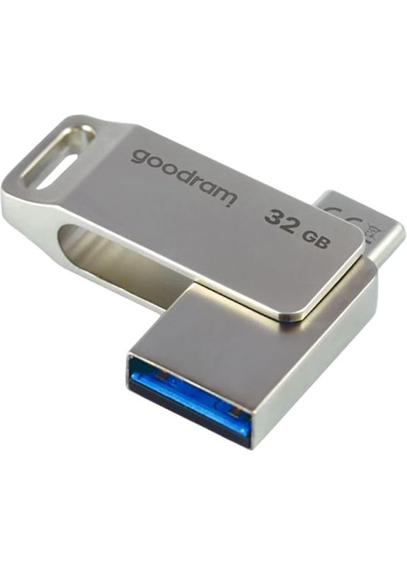 Флеш-драйв 32GB USB3.2 OTG Type-C ODA3 Silver (ODA3-0320S0R11) Goodram (323046200)