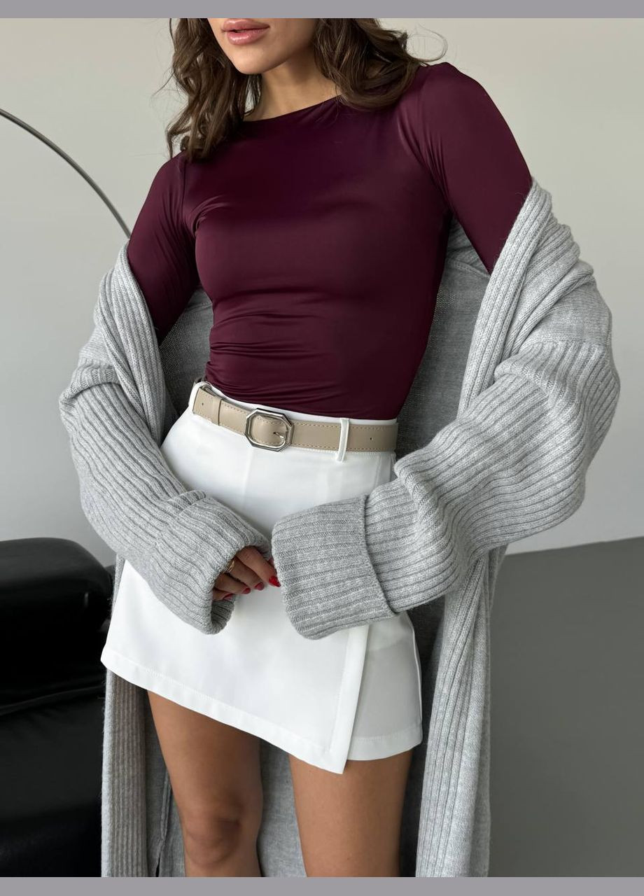 Серый демисезонный кардиган MonCher