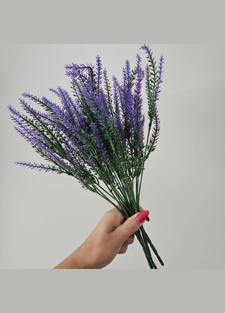 Лаванда цветок искусственный букет 5 веток A.G. (347640433)