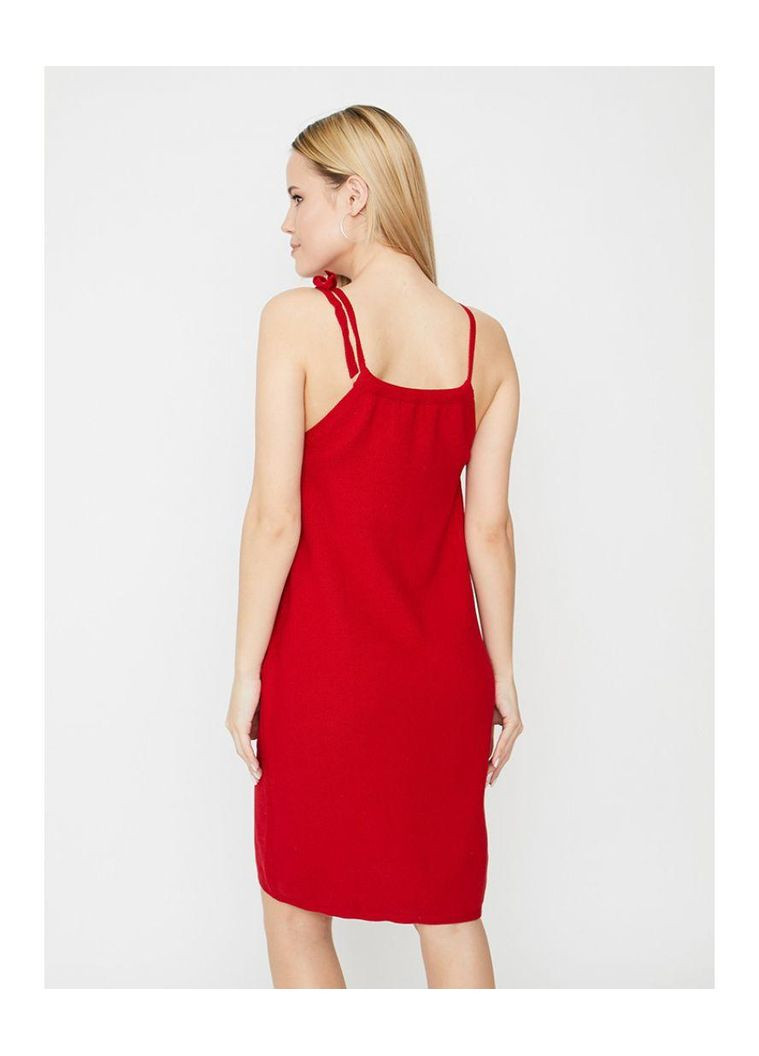 Красное кэжуал сарафан aimec тиффани Art Knit однотонное