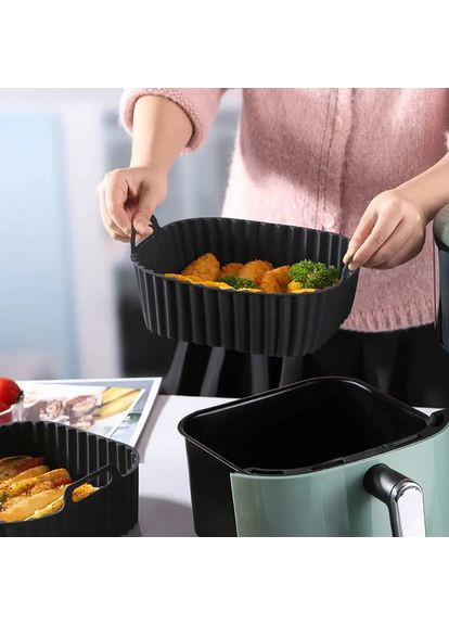 Форма квадратна силіконова для аерогрилю мультипечі та фритюрниці UK-7040 No Brand (356112266)