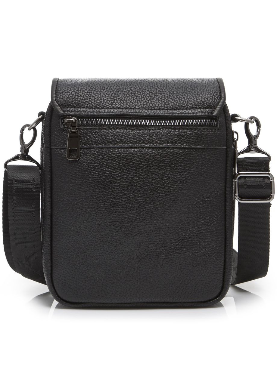 Кожаная мужская сумка-мессенджер через плечо черная Tiding Bag TD-23433 No Brand (335039821)