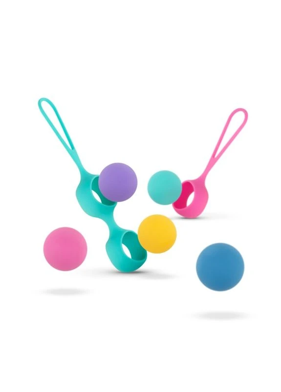 Вагінальні кульки різнокольорові Vita Kegel Ball Set PMV20 (381406053)