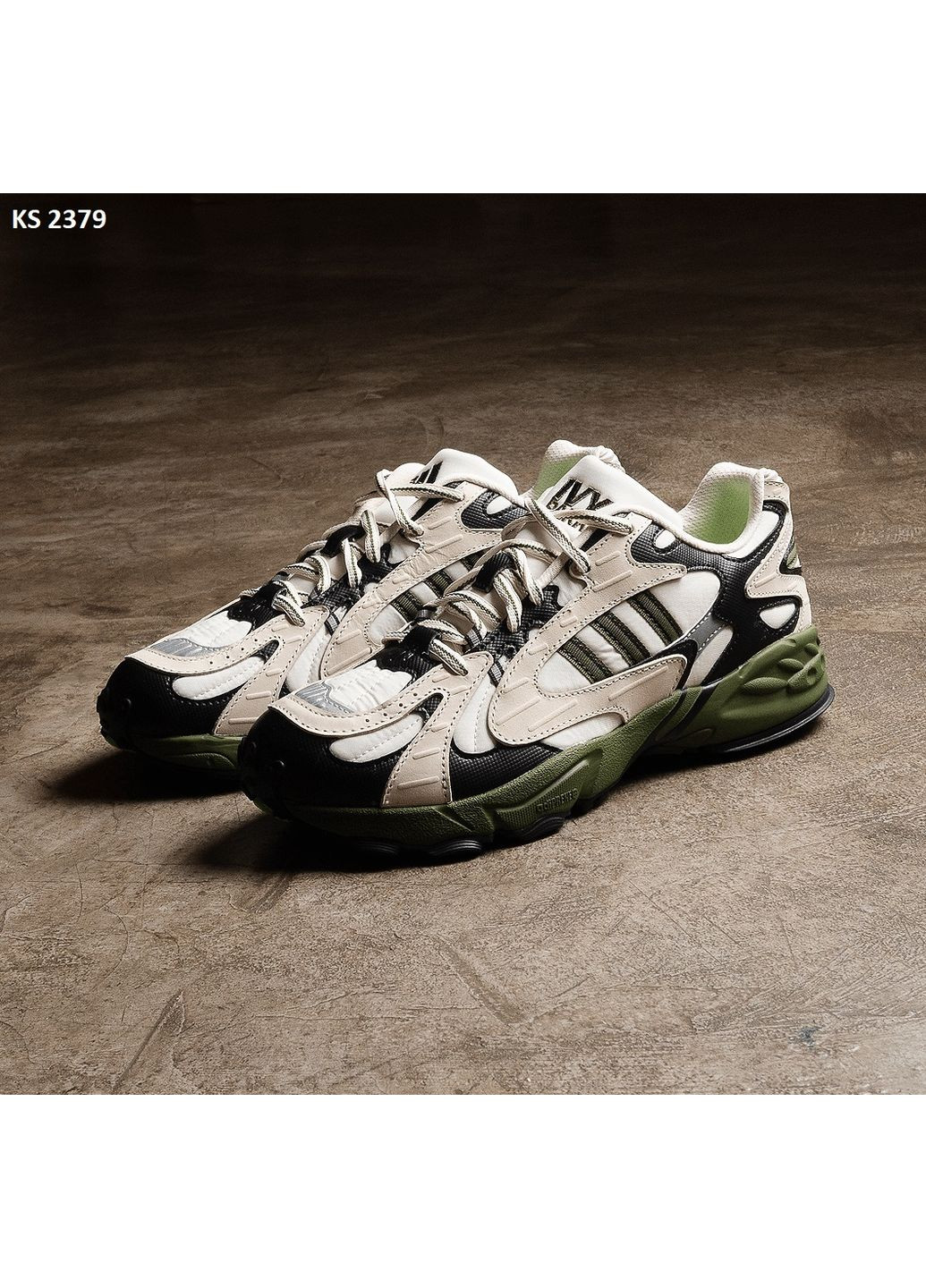 КРОССОВКИ ЖЕНСКИЕ ADIDAS IVY PARK SAVAGE WHITE GREEN АДИДАС No Brand серые демисезоны (367168854)