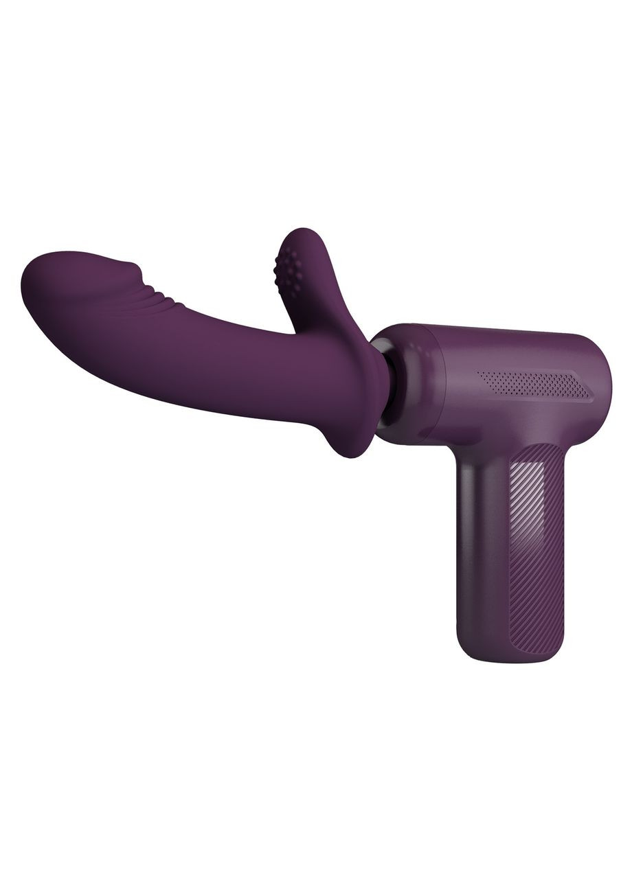 Вібромасажер пістолет Dj Doctor Massage Gun бузковий, 13.6 х 3.9 см No Brand (356512042)
