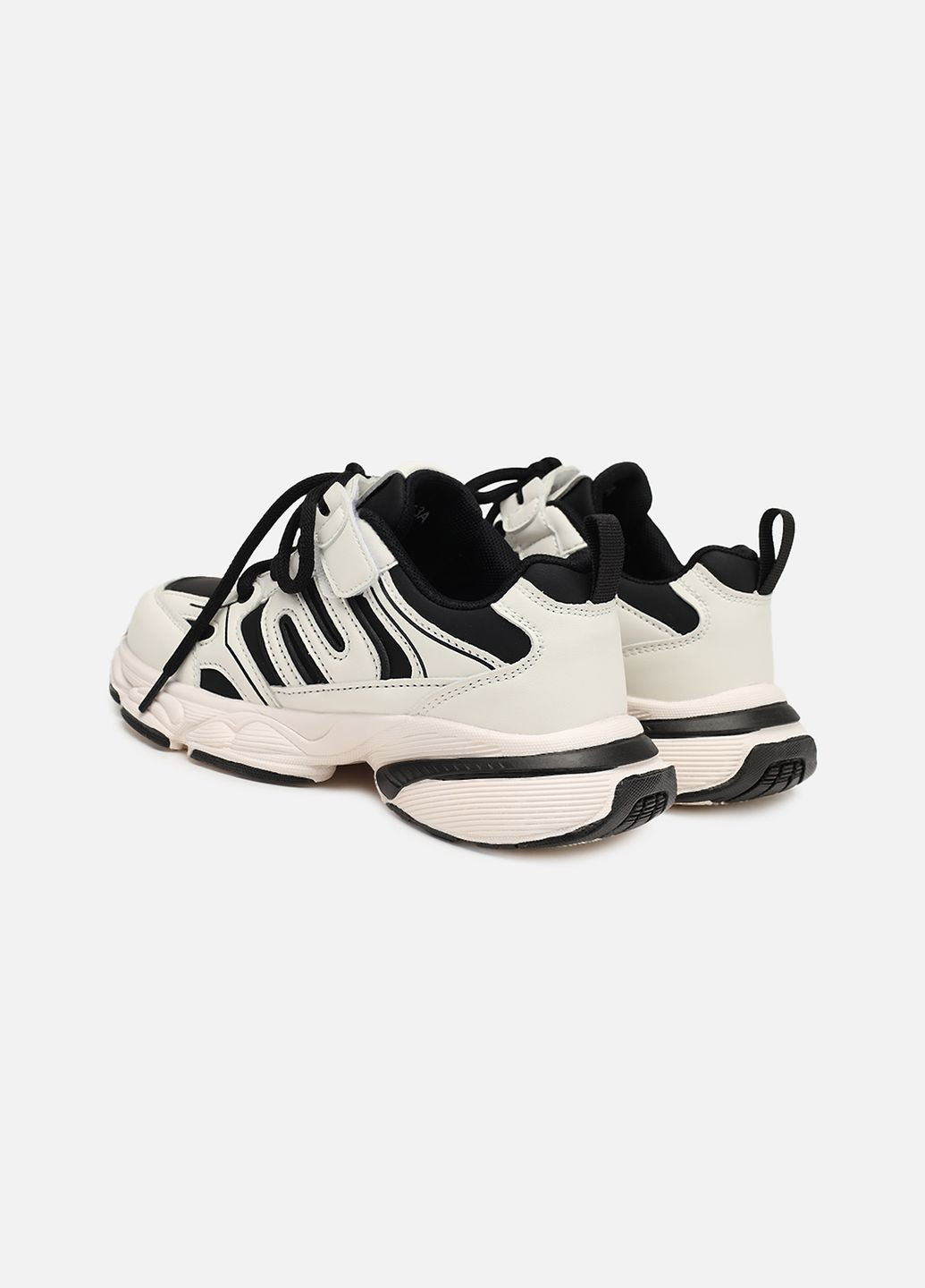 Білі осінні кросівки на пласкій підошві для дівчинки колір білий cb-00272895 Kimboo