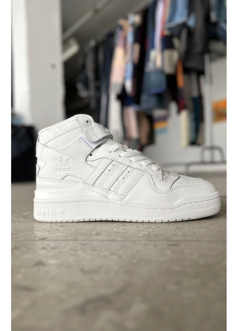 КРОСІВКИ ЖІНОЧІ ADIDAS FORUM 84 HIGH FULL WHITE АДІДАС ФОРУМ 84 БІЛІ No Brand білі демісезони (391065613)