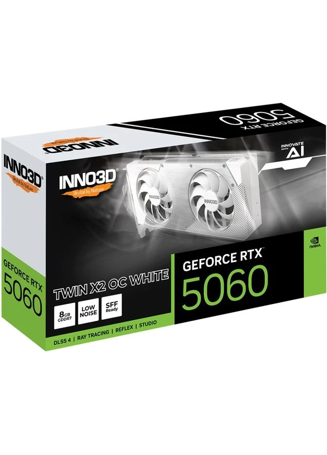 GeForce RTX5060 TWIN X2 OC WHITE, 8GB GDDR7, 128bit, PCI Express 5.0 Inno3D (380263181)