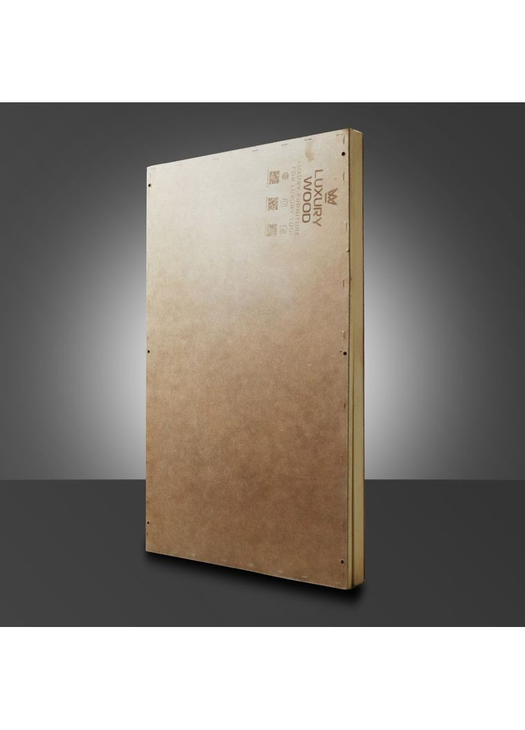 Зеркало ассиметричное деревянное с LED-подсветкой Natural Dark Ясень 55x85 см Luxury Wood Dali (369547169)