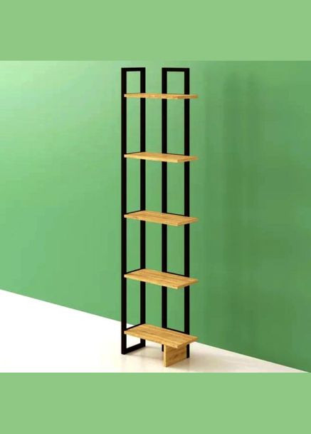 Стелаж кутовий з дерева Лінтон венге-сієна (УСП-00321205) No Brand (327867482)