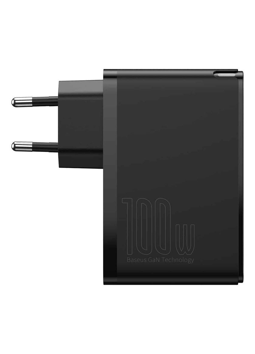 Сетевое зарядное устройство для GaN2 Pro Quick Charger 2C+2U 100W EU Black Baseus (322222820)