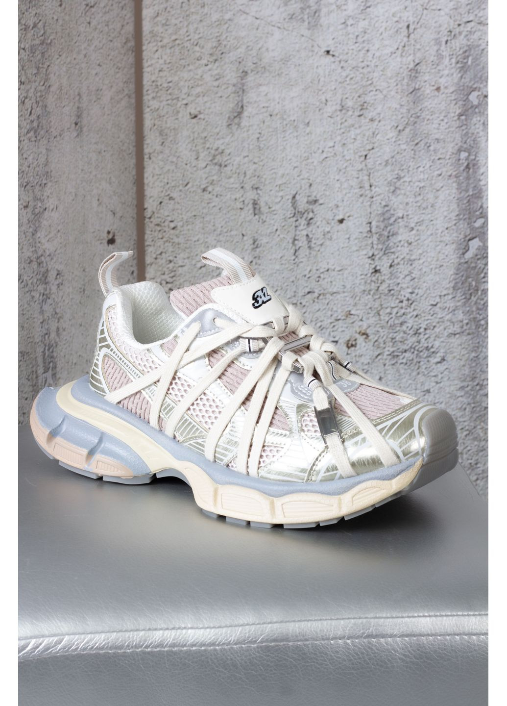 Кроссовки женские E7299-1 натуральная кожа бежевые 346538 Hoseily бежевые (364487179)