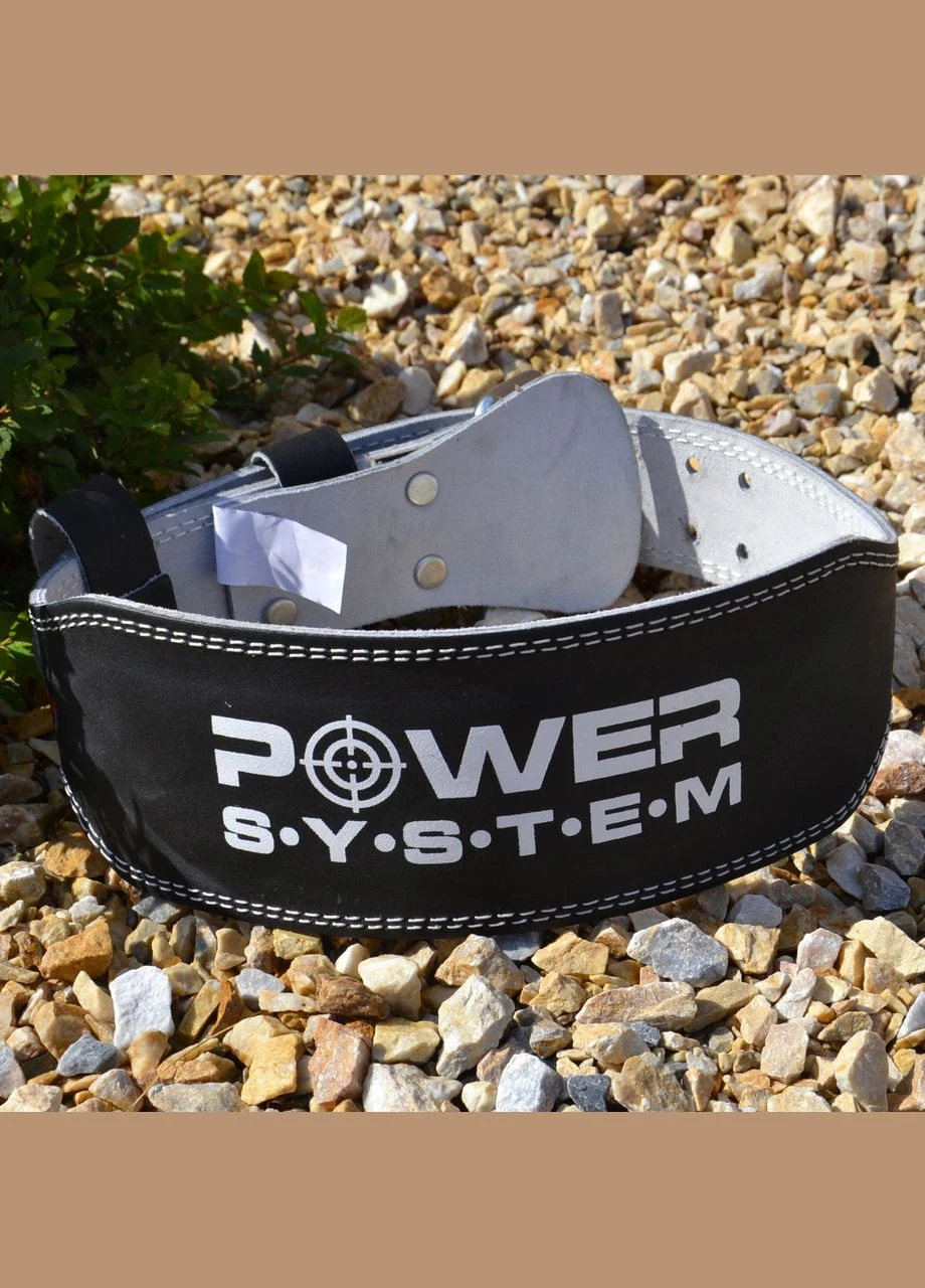 Пояс для важкої атлетики PS-3250 Power Basic шкіряний Black (A-012032) Power System (313448607)