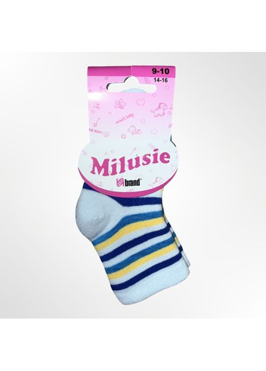 Дитячі махрові шкарпетки у смужку (1151) Milusie (366038094)