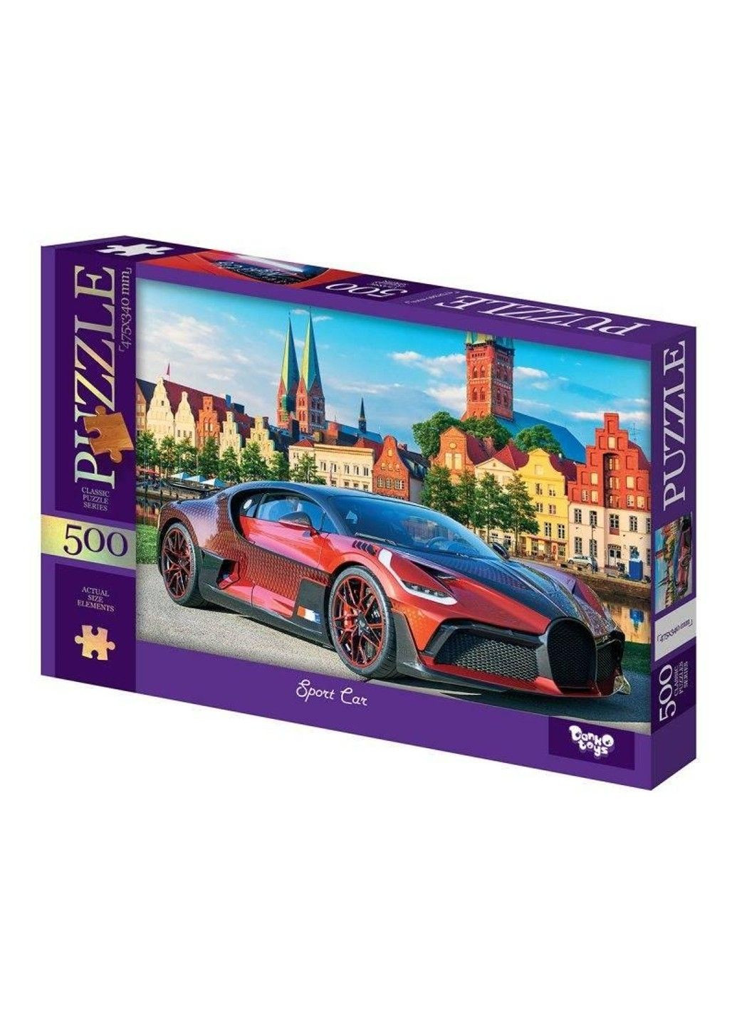 Пазл картонный Гоночный автомобиль 500 элементов классический пазл 47,5x34 см Danko toys No Brand (334343478)