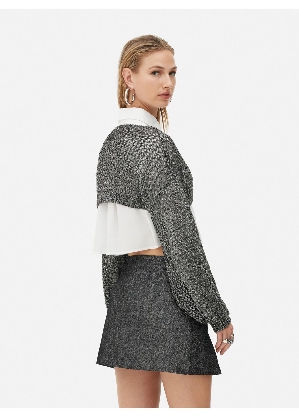 Топ демісезон,чорний-сріблястий, Primark (364357717)