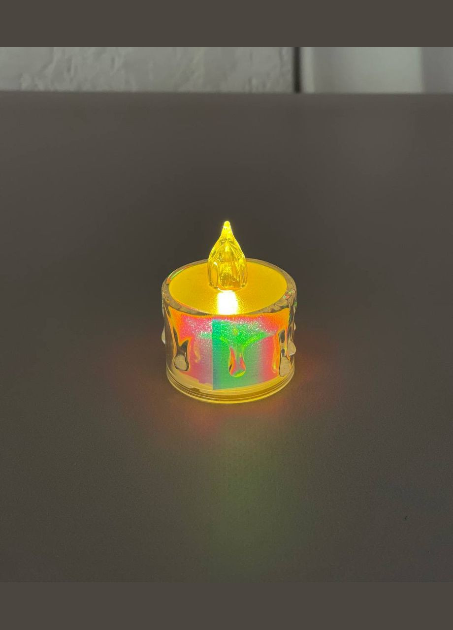 Свічка Led Блискуча 4 см набір 24шт Flame (308359919)