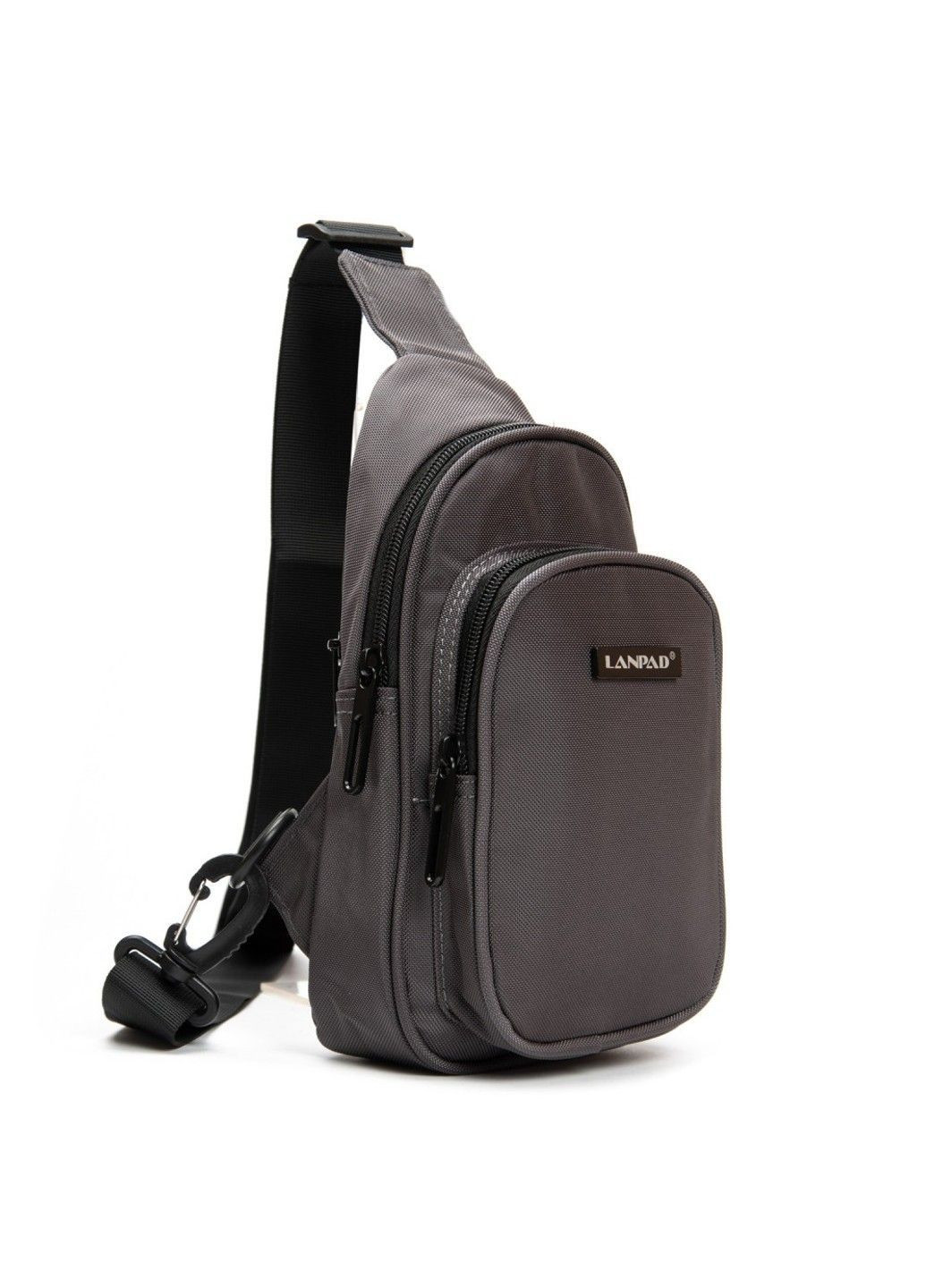 Чоловіча сумка-слінг 63744 gray Lanpad (366092150)