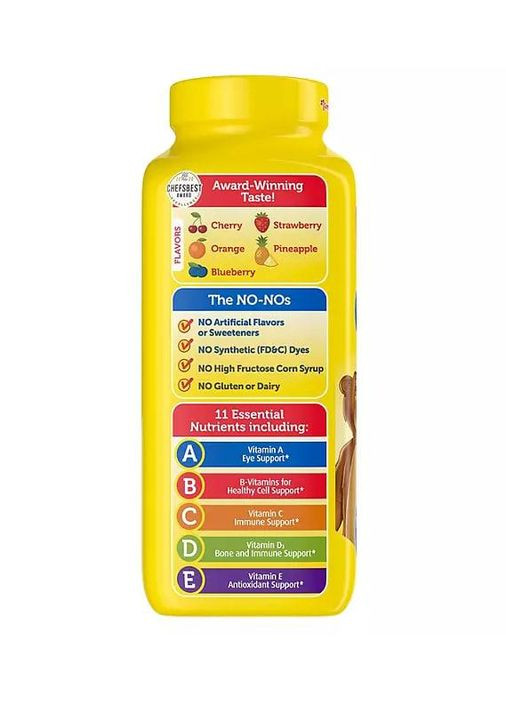 Мультивитамины детские Gummy Vites Daily Multivitamin 300 мармеладных мишек L'il Critters (319133756)