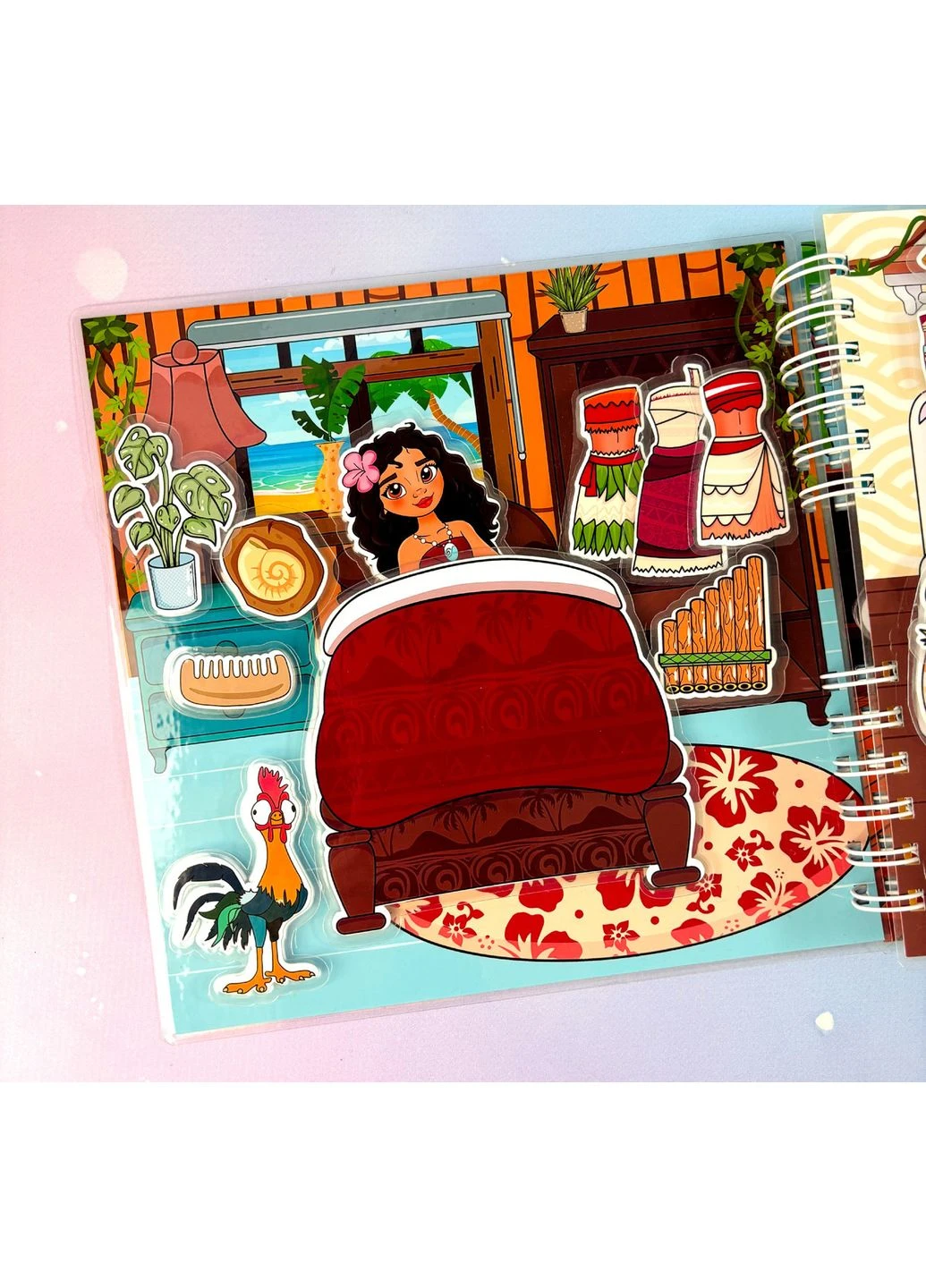 Моана Ваяна Moana игра на липучках альбом книжка тока бока бокс No Brand (391118315)