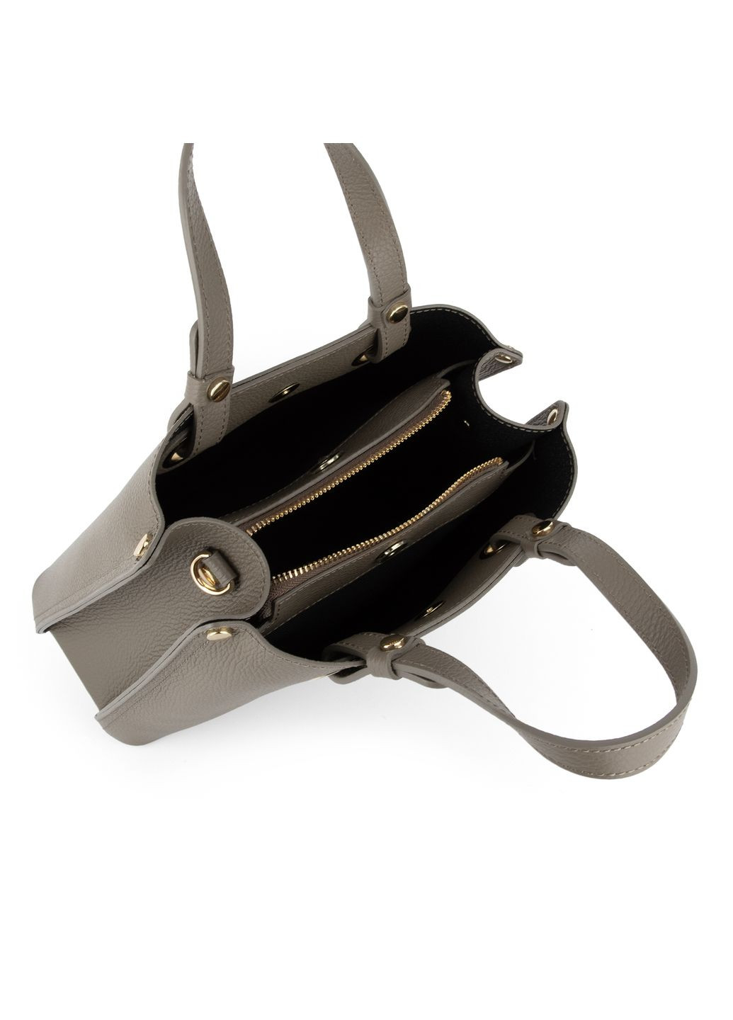 Сумка жіноча шкіряна 03630 темний тауп Virginia Conti (365957106)