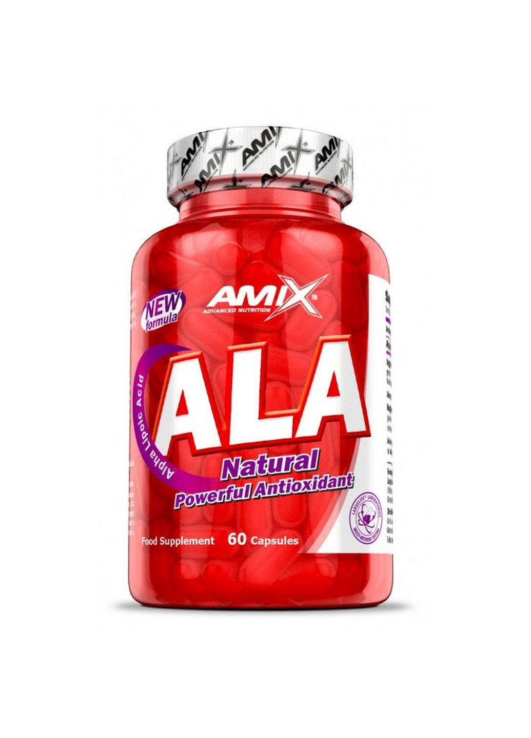 Натуральная добавка ALA 200 mg, 60 капсул Amix Nutrition (293341717)