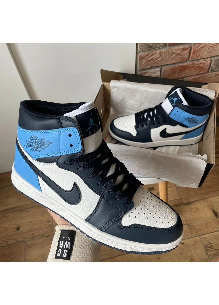КРОСІВКИ ЖІНОЧІ NIKE AIR JORDAN 1 RETRO HIGH PATENT BLUE TOE НАЙК АІР ДЖОРДАН СИНІ No Brand сині демісезони (391948678)