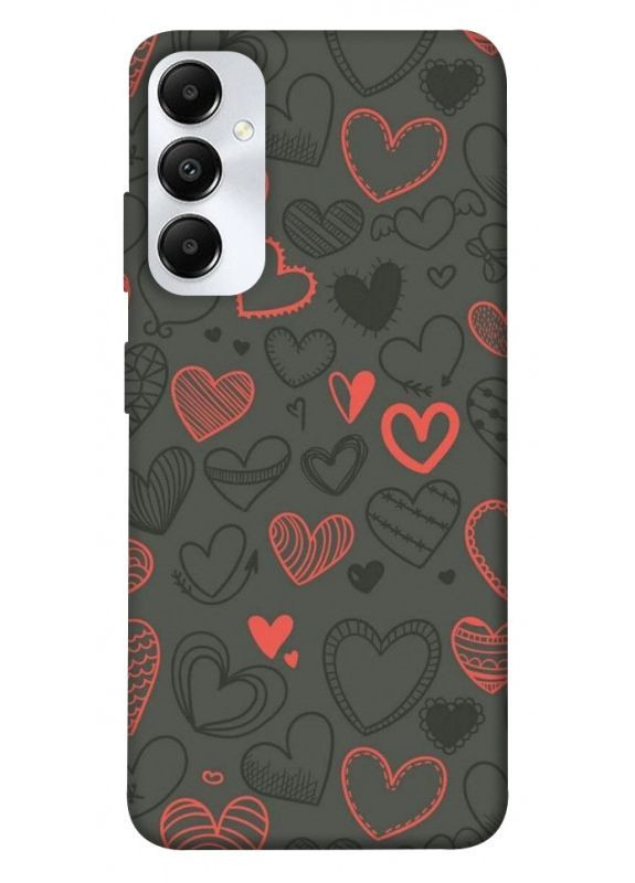 Чохол з принтом для Samsung Galaxy A05s / для самсунг галаксі А05с Милі серця No Brand (338615801)