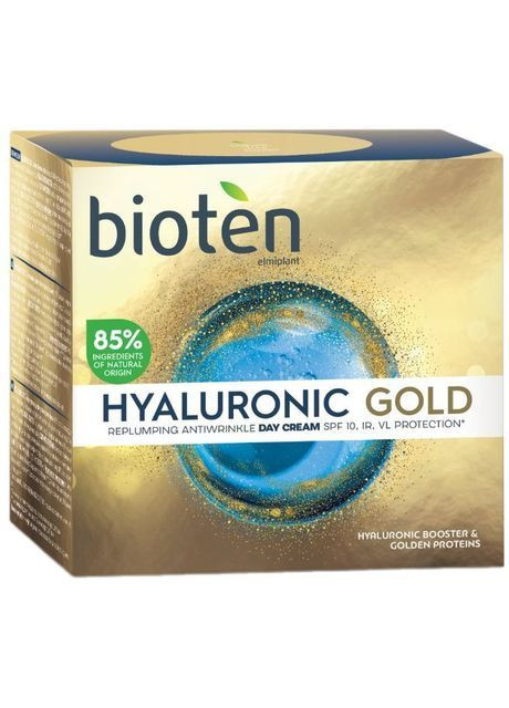 Bioten Дневной крем для лица Hyaluronic Gold Replumping Antiwrinkle Day Cream SPF 10 против морщин 50 мл — Крем, Греция (369887188)