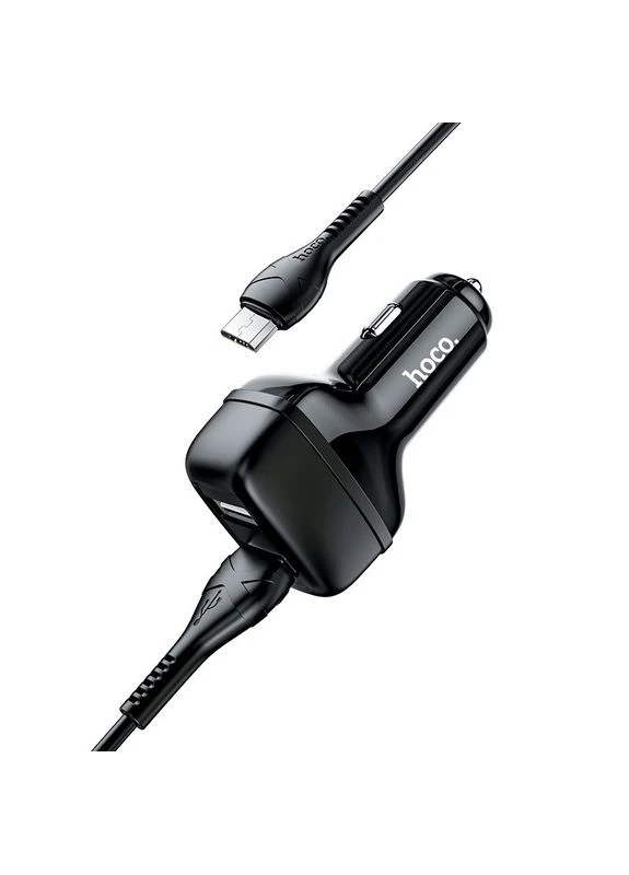 АЗП Z36 2USB + кабель microUSB black Hoco (400068393)
