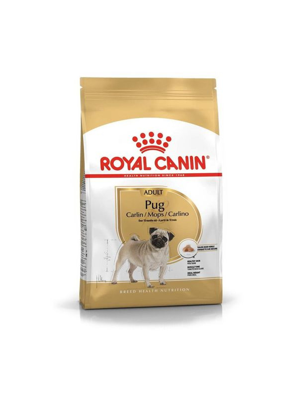 Сухой корм Pug Adult для взрослых собак породы Мопс 3 кг Royal Canin (289352044)