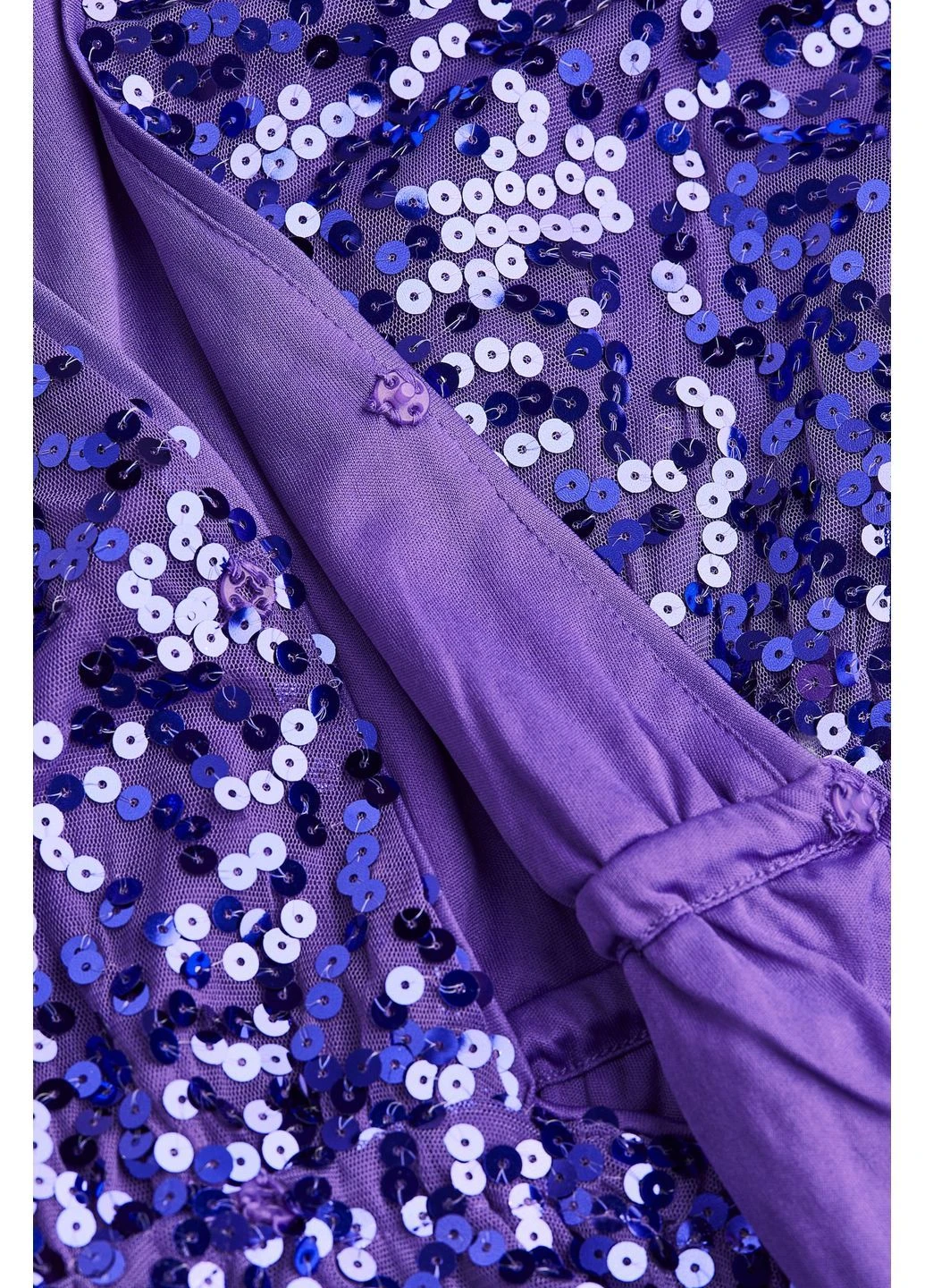 Фиолетовое платье женское с пайетками H&M