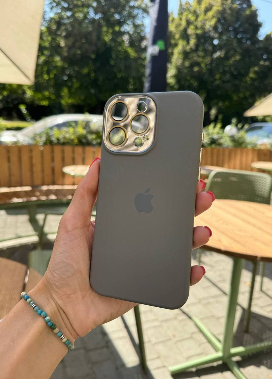 Силіконовий чохол для iPhone 11 Pro Silicone Case Metal Gray / Айфон 11 про сірий силікон кейс з захистом камери No Brand (305200588)