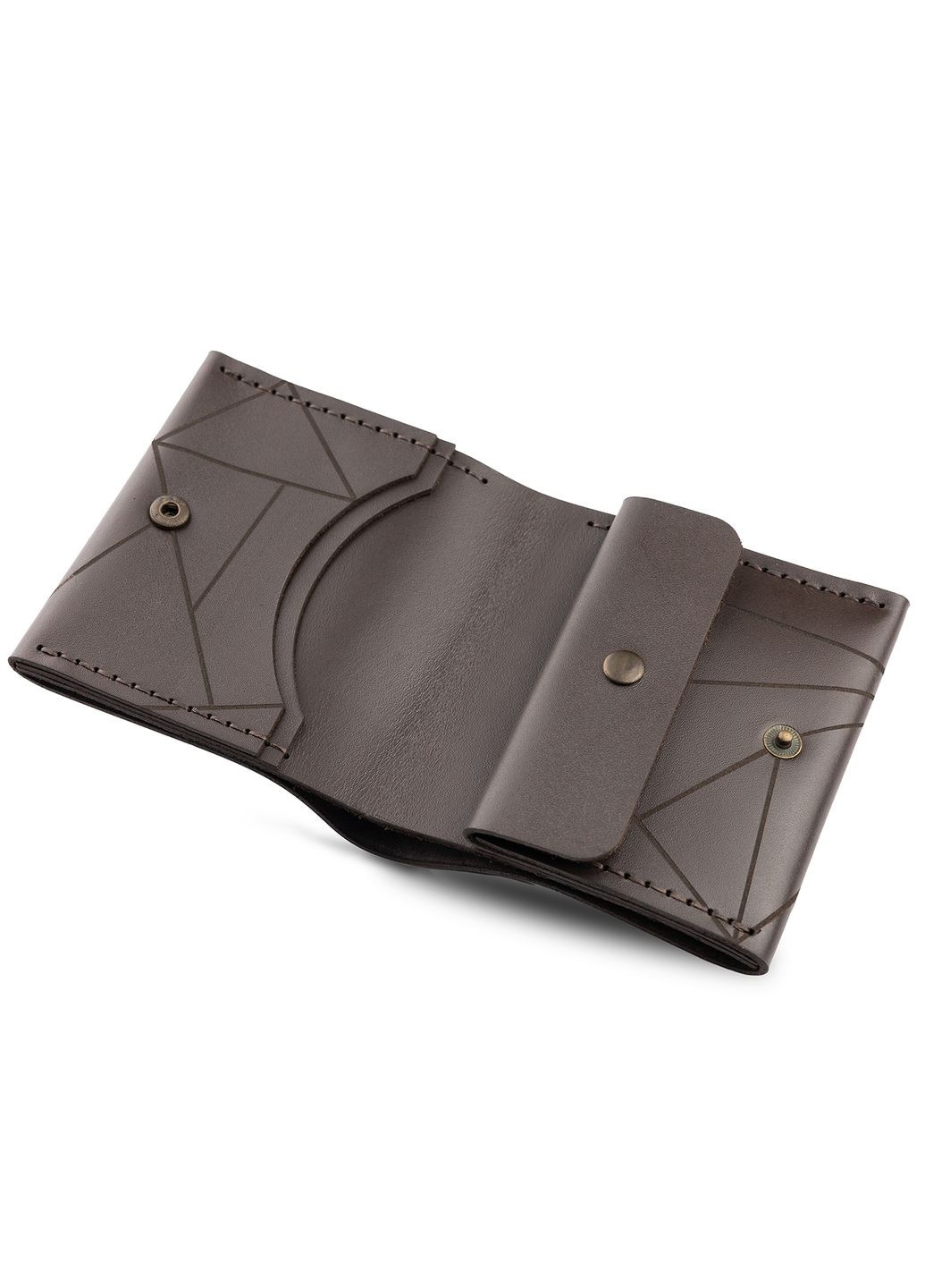 Шкіряний гаманець - Коричневий Anchor Stuff Square Geometric (311950158)