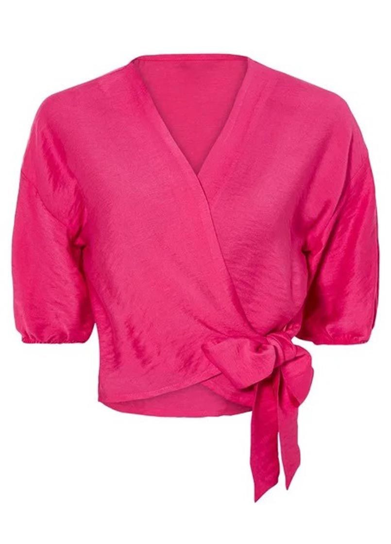 Розовая блузка на запах Esmara