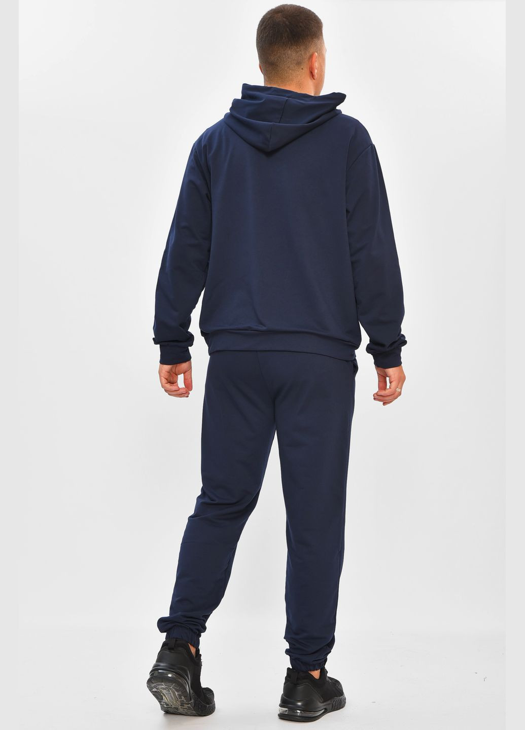 Темно-синій демісезонний спортивний костюм чоловічий темно-синього кольору брючний Let's Shop