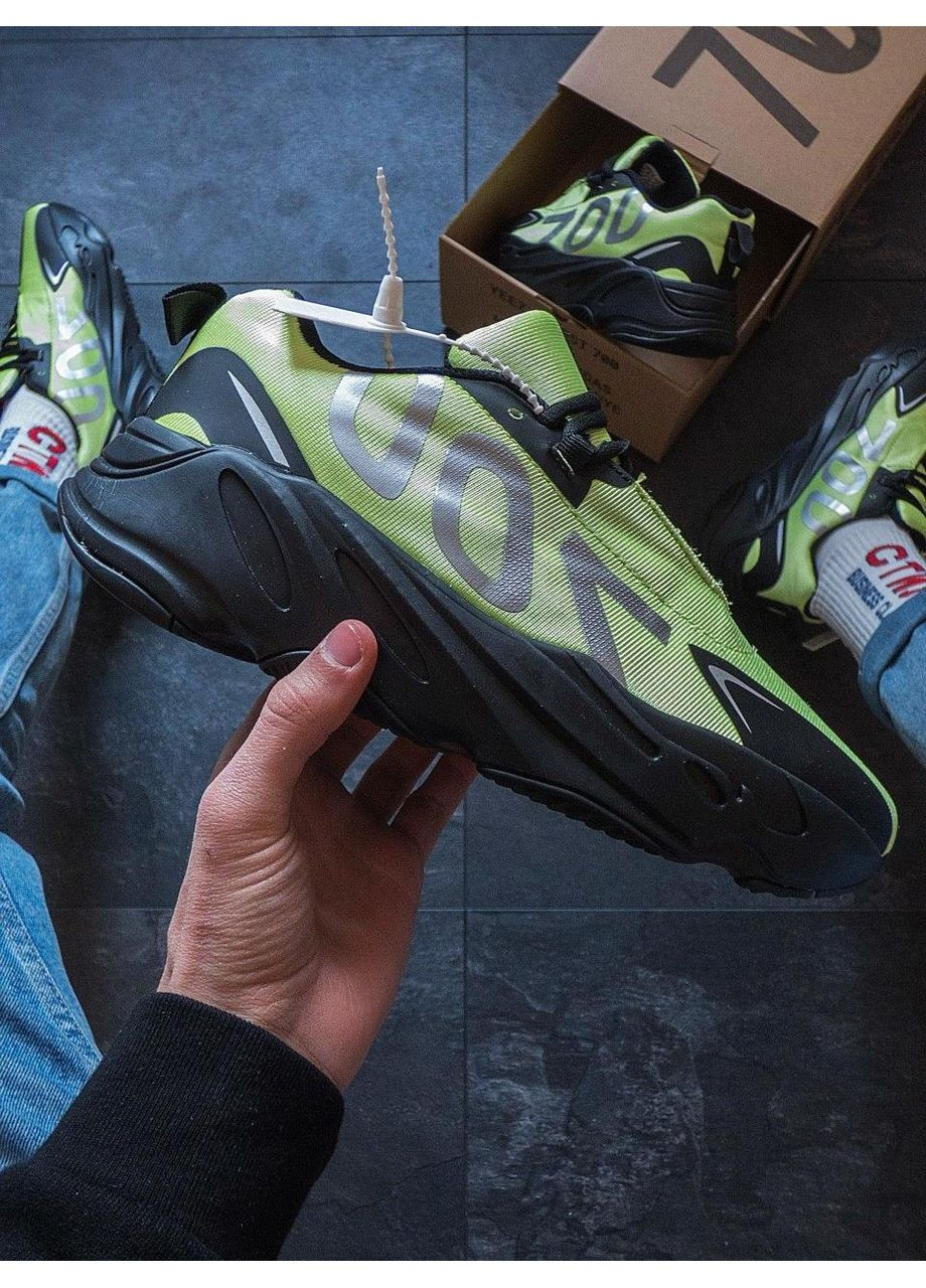 Чорні Осінні кросівки чоловічі adidas yeezy boost 700 адідас ізі буст No Brand