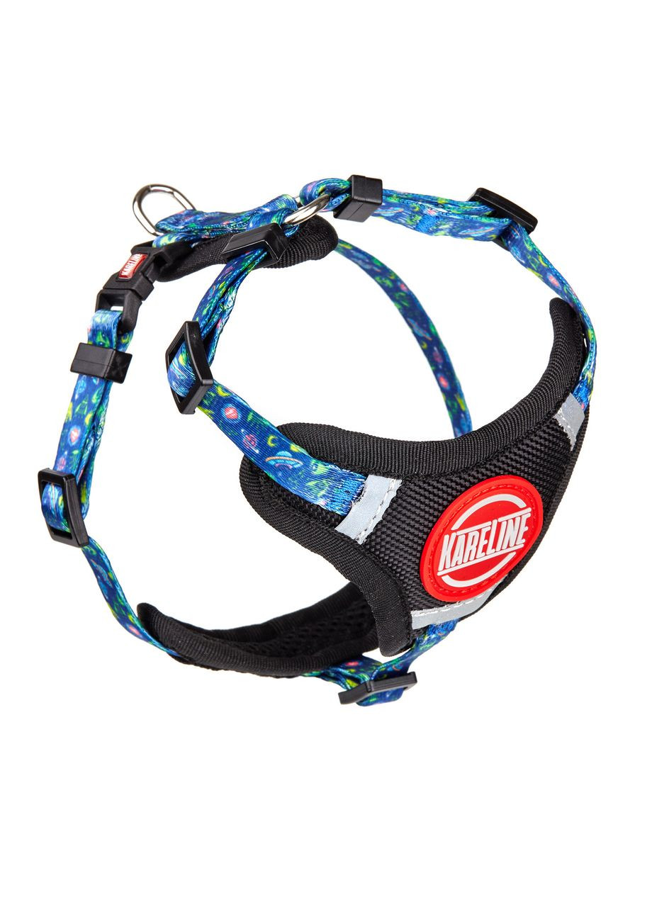 Шлей из нейлона с узором "UFO", логотипом и пластиковой пряжкой 10 мм А:210-260мм,В:280-380мм Kareline (339075227)