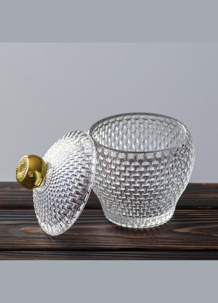 Ємність скриньки для зберігання Crystal 14 см 19157-057 скло Lefard (346152236)