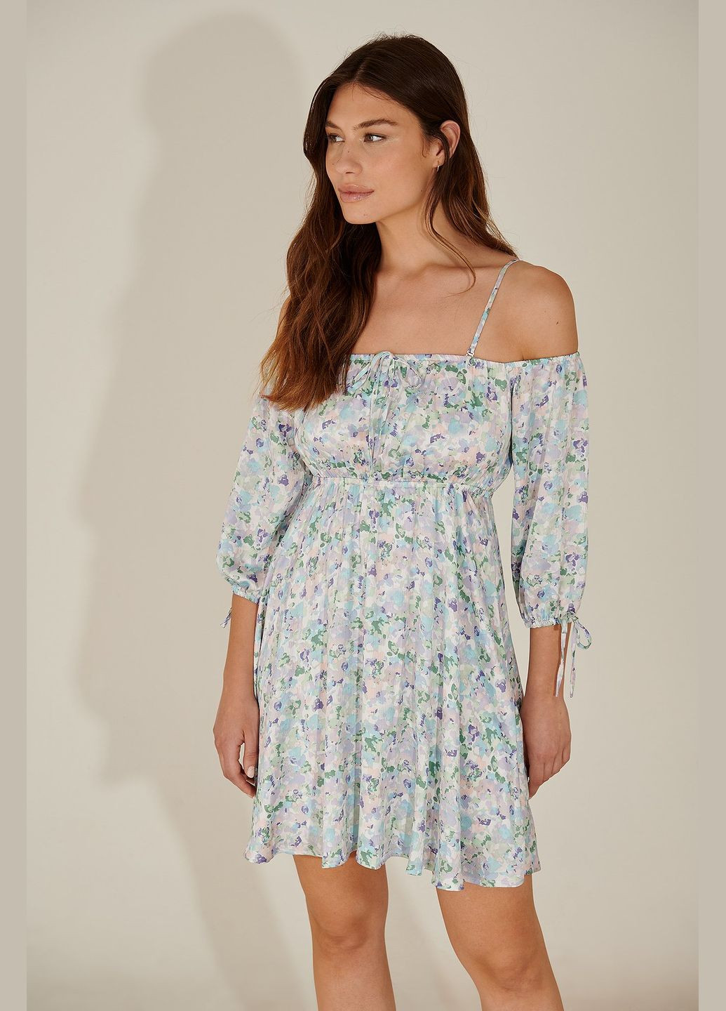 Комбінована сукня літо,кольоровий в візерунки, NA-KD