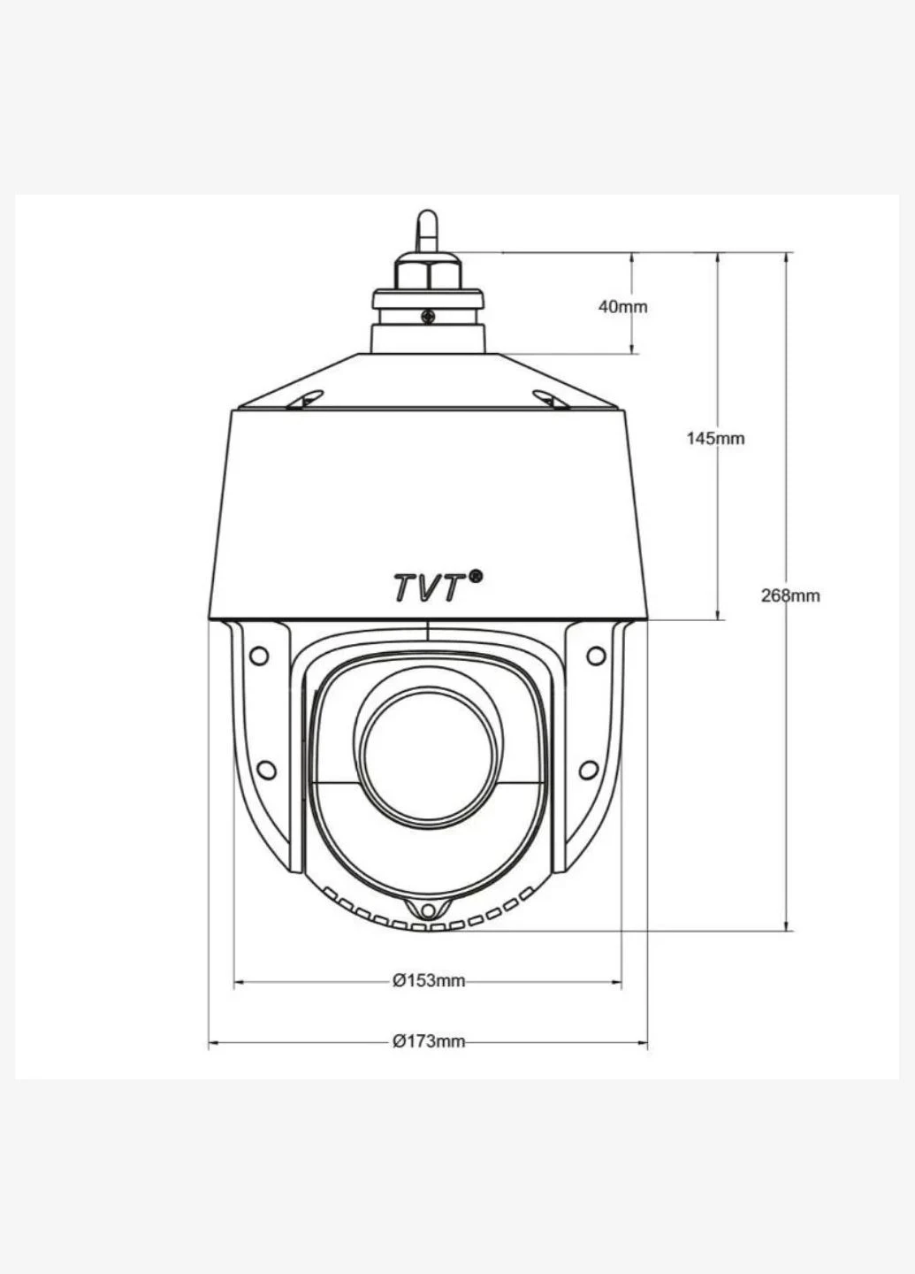 IP PTZ-відеокамера 8Mp TVT TD-8483IS3N(PE/25M/AR15) f=4.8-120mm 25x (77-00448) TVT Digital (326788672)