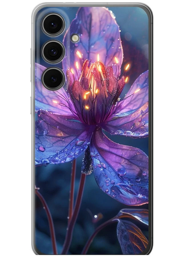 Силіконовий чохол 'Магічна квітка' для Endorphone Samsung Galaxy S24 FE (383356825)