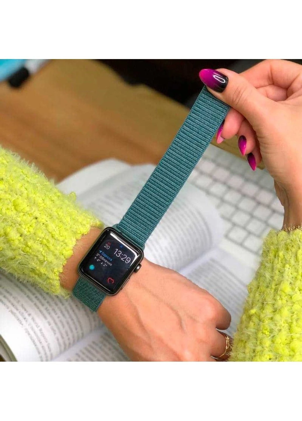 Ремінець Nylon для Apple Watch 38/40/41/42mm(ser.10) No Brand (388436728)